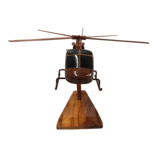 Eurocopter AS355 Écureuil Squirrel Airbus Desktop Wooden Model Helicopter - 第 4/5 張圖片