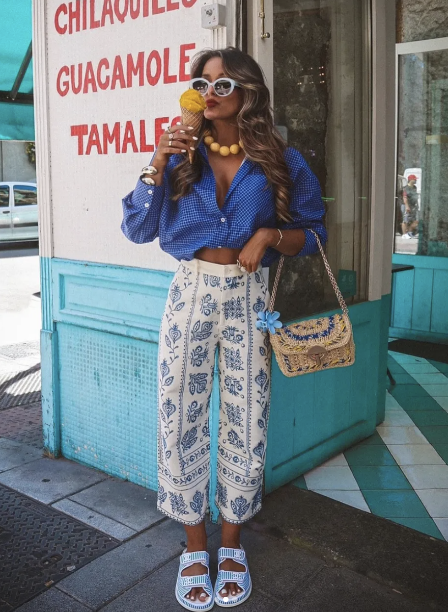 NWT_ZARA SS24 HIGH-WAIST EMBROIDERED CULOTTES ZW COLLECTION