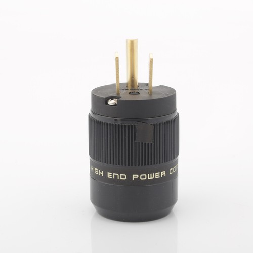 HI-End HIFI US Power Male Plug Rhodium Gold Plated Power Connector For DIY - Picture 7 of 10