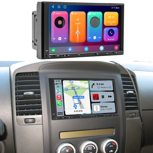 7" Apple CarPlay Android 13 Car Radio head unit For Nissan Navara 2006-2015 D22 - Bild 4 von 22