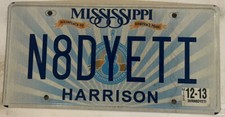 Vanity N8 D YETI license plate Himalaya ???