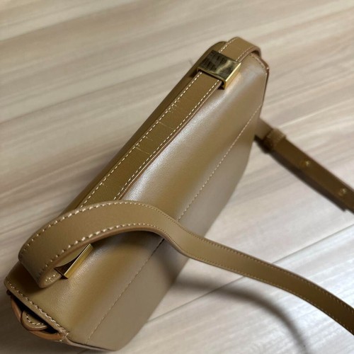 DEMELLIER VANCOUVER Crossbody Schultertasche Leder Braun Damen aus Japan - Bild 7 von 12