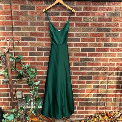 emerald green criss cross dress Long Teal Sweetheart Prom Dress with Cowl Neck Green / 12 main image 0