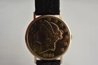 Vacheron Constantin $20 Liberty Gold Coin,  Geneva Seal, VC strap, buckle, case