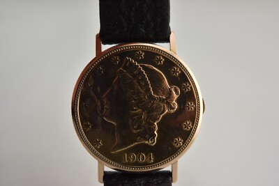 Vacheron Constantin $20 Liberty Gold Coin, Geneva Seal, VC strap