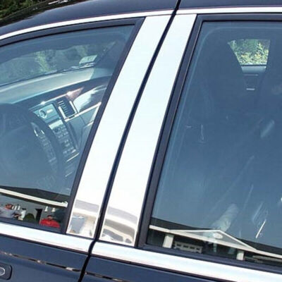 Silvery Window Pillar Post Door Trim For Mercedes-Benz Metris EQV Vito 2015-2021