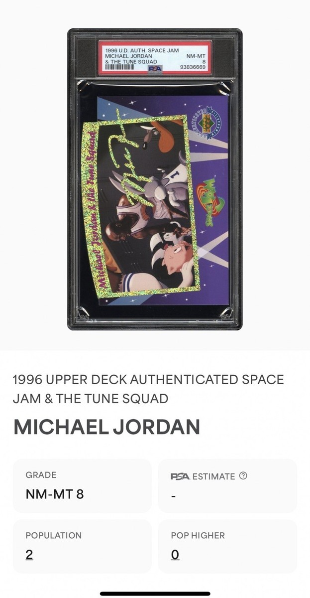 MICHAEL JORDAN RARE SPACE JAM JUMBO UPPER DECK THE TUNE