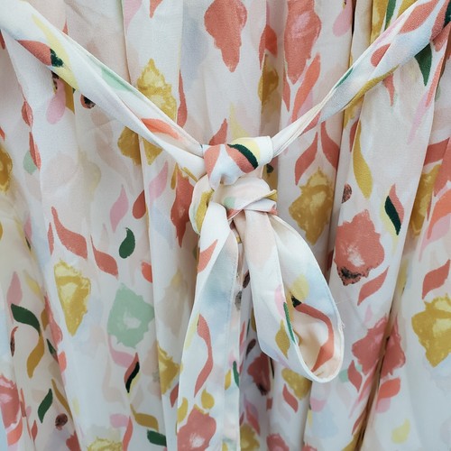 Lauren Conrad Belted Floral Short Sleeve Mini Dress Womens Size XXL Lightweight - Picture 8 of 15