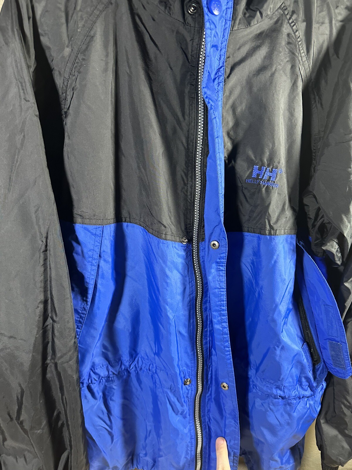 Helly Hansen Jacket Packable Nylon Black Windbrea… - image 5