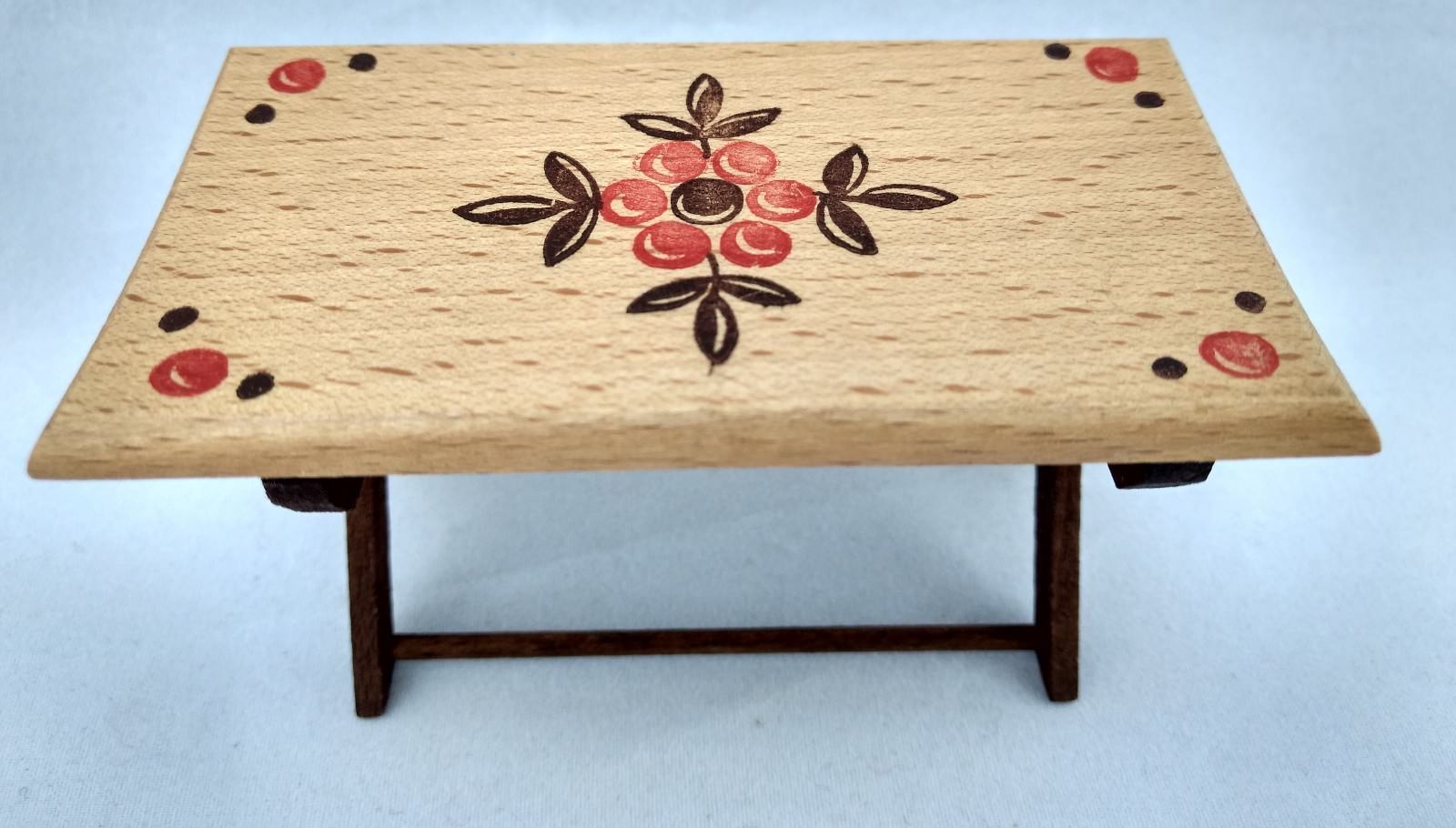 USSR Occupied Geruomoy Miniature Folding Wood Table bambolahouse Vintage autentico online USSR Occupied Geruomoy Geruomoy Geruomoy Miniature Folding Wood Table bambolahouse Vintage prendi l'ultimo