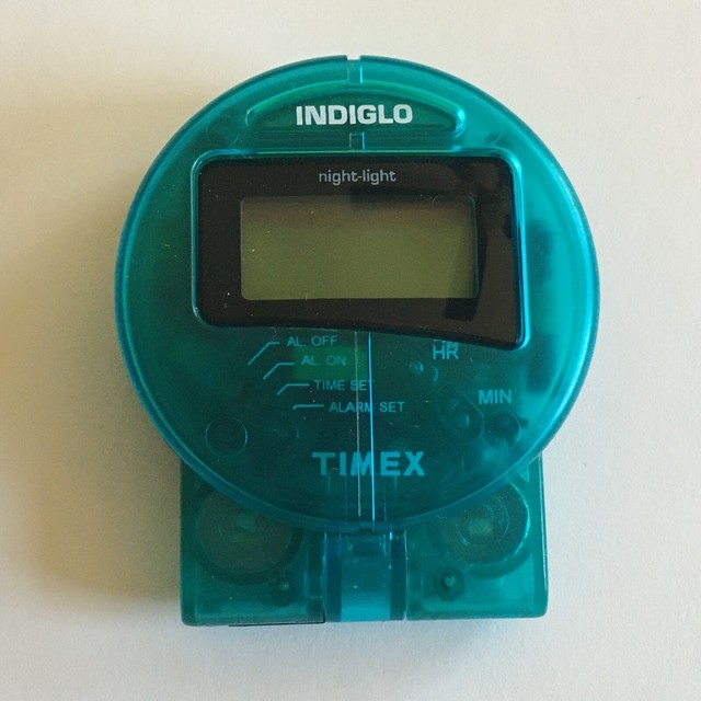 timex indiglo clock