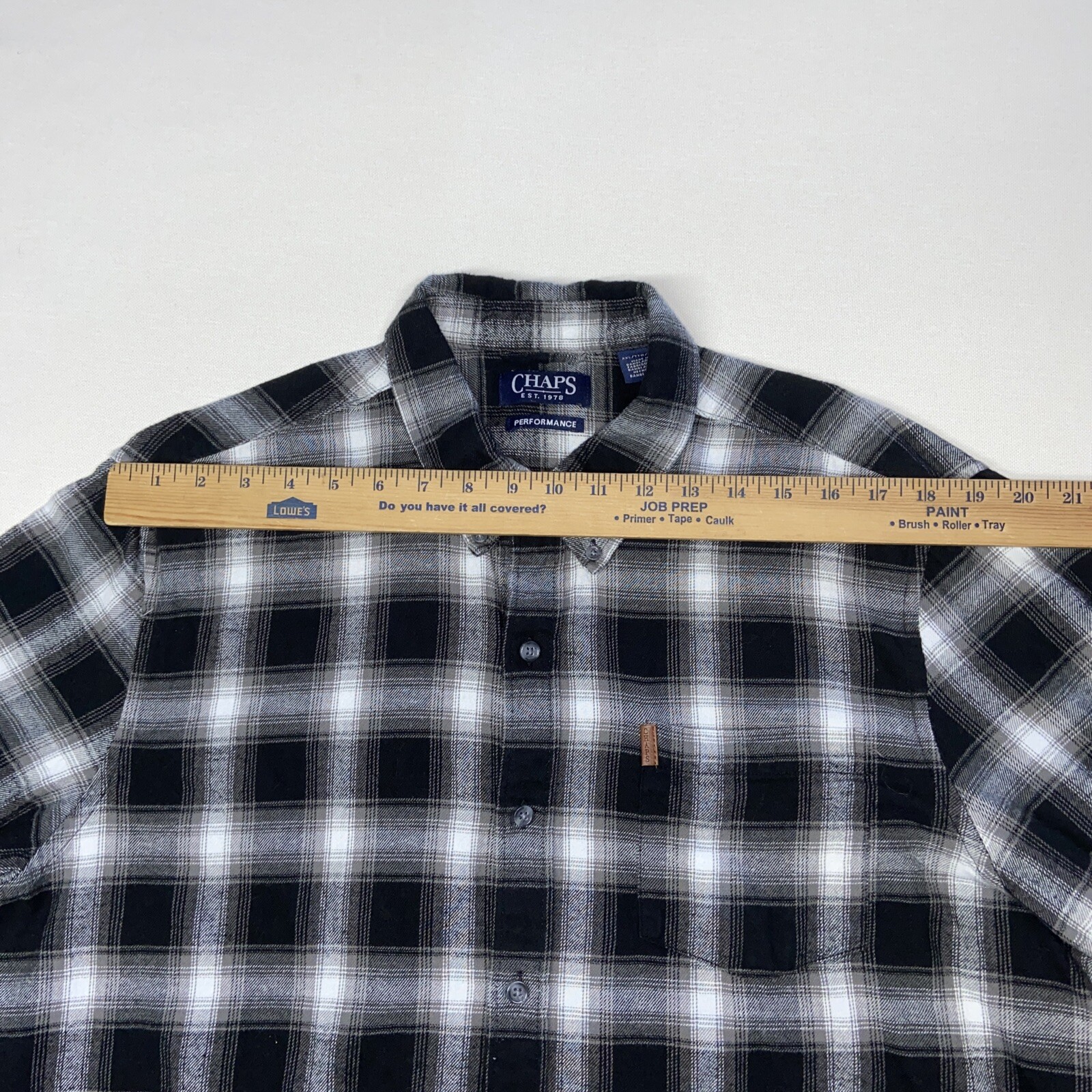 Chaps Performance Gray Long Sleeve Button Up Pock… - image 6