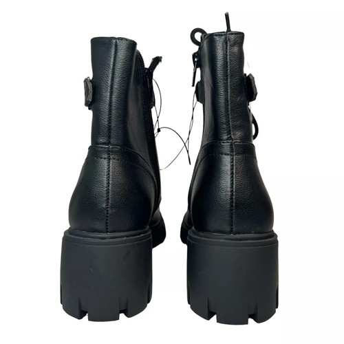 GBG Los Angeles Women's Aiken Studded Lug Sole Combat Bootie Boots Spikes Sz6.5 - Picture 3 of 5