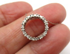 10K White Gold 25 Diamond Circle Pendant Necklace 19.5" [N110] — photo 5