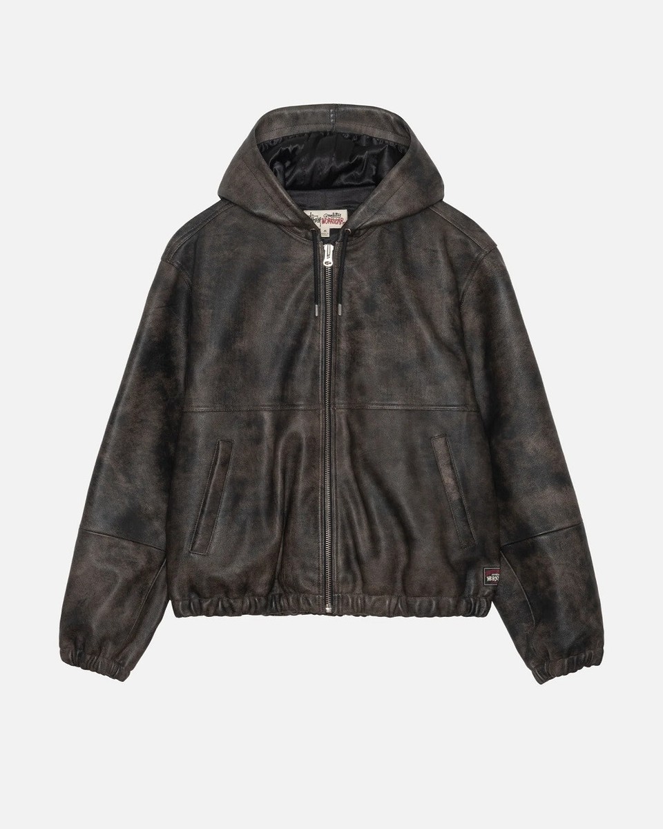 Stussy Work Jacket Stonewash Leather - 115755 | eBay Stussy Work Jacket Stonewash Leather - 115755 | eBay