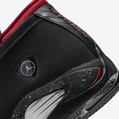 Air Jordan 14 Retro Low "Red Lipstick" schwarz-rot Damengröße 5 UK DH4121-006 - Bild 6 von 9