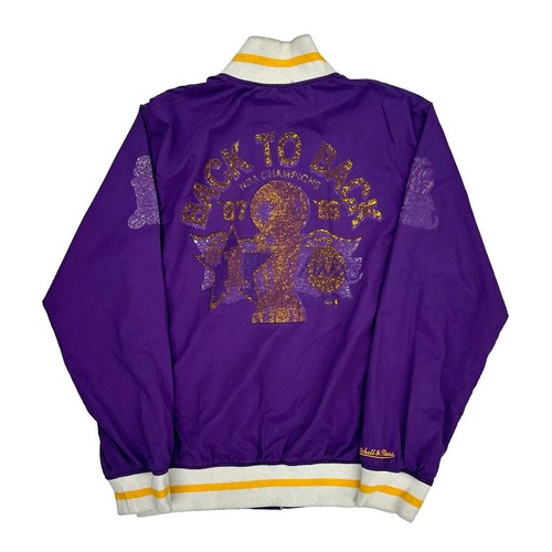 Los Angeles Lakers Mitchell & Ness Nba Jacket - Medium Purple Nylon - Picture 2 of 9