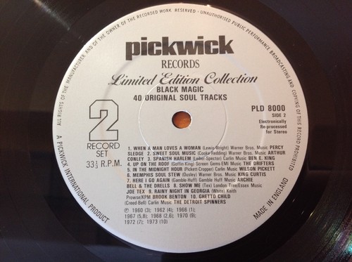 BLACK MAGIC - 1979 vinyl 33rpm Double LP - 40 Original Soul Tracks - Picture 4 of 8