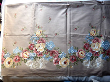 5 Yards Beige Floral Single Border Fabric 45" Wide Daisy Kingdom 