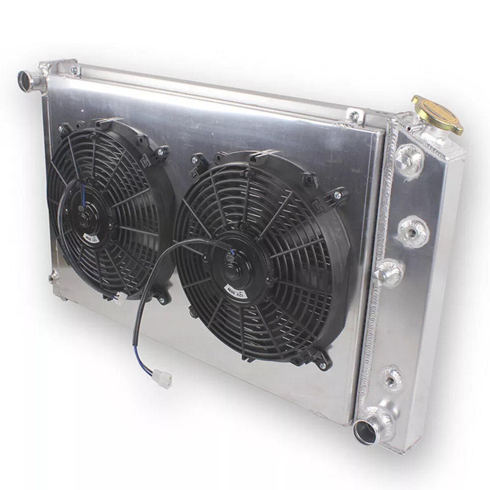 Ventilador de cubierta de radiador de 4 filas para Chevrolet Camaro 1970-1981 / GMC Jimmy 1973-1980 Foto 2 de 4