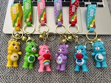 CARE BEAR KEYCHAIN 3D Keyring Accessories for Backpack,Purse,Handbag