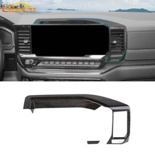 Black Wood Center Console Display Screen Cover Trim For Chevy Silverado 22 Abs Black Wood Center Console Display Screen Cover Trim For Chevy Silverado 22 Abs