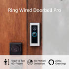 Wired Doorbell Pro (Newest Model) – Advanced Features, Requires Existing Doorbel