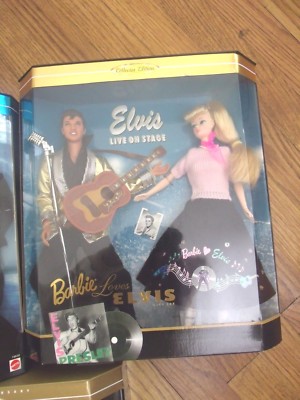 1996 barbie loves elvis gift set