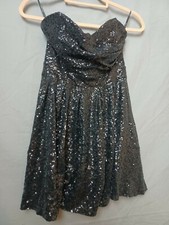 TFNC Dress Size S Sequins Sparkly Evening Party Chrismas New Year Black Mini