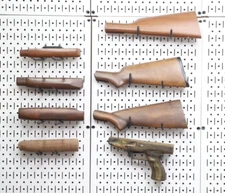 Lot of Various Vintage Firearm Wood Stocks and Forends
