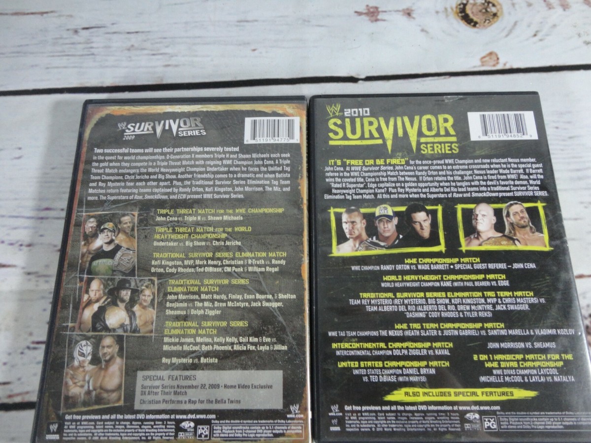 WWE Survivor Series DVD Lot!! 2009, 2010, 2011 & 2026! 5 Discs in