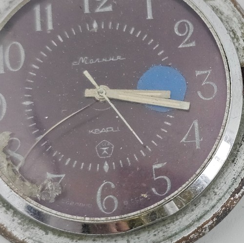 Vintage MOLNIJA Quartz Taschenuhr UdSSR SOWJETISCHES Gehäuse Watch - Bild 2 von 8