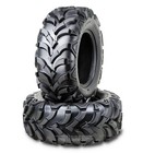 Wanda Atv Tire 24X8-11 24X8X11 6-Ply Solid Mud 20mm Tread, Set 2
