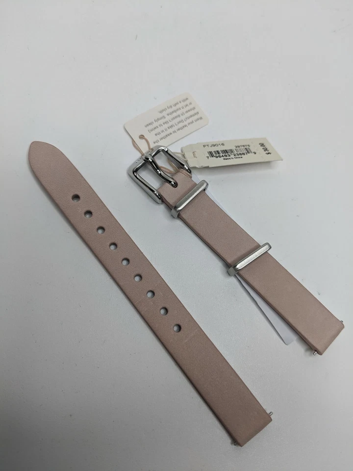 Correa de reloj Fossil 12 mm FTJ9016 Q Dreamer para mujer cuero genuino beige Foto 2 de 3