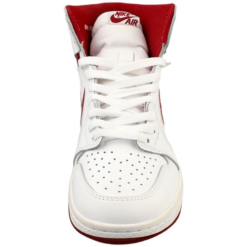 Nike Air Jordan Hi 85 Mens Fashion Sneakers in White Red - Picture 3 of 8