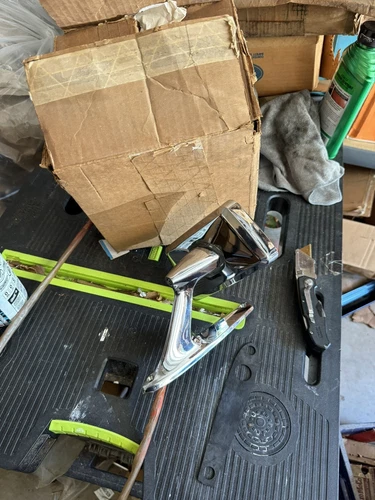 Nos 1963 Ford Galaxie Mercury Monterey LH Outside Remote Chrome Mirror 