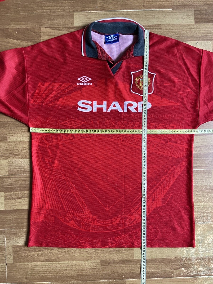 ウェア Manchester United 1996 Home Uniform MANCHESTER UNITED 1995 1996 HOME FOOTBALL SHIRT SOCCER
