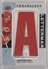 2018-19 Chronology Letterman Letter Relics 12/20 Jamie Macoun Patch Auto 04q7
