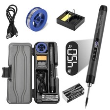 Mini USB Soldering Iron Kit, Portable Rechargeable Electric Welding Pen New UK