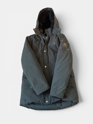 Moose Knuckles Kids Dark Gray Hooded Puffer Jacket