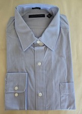 Tommy Hilfiger Men's Blue Long Sleeve Button-Down Shirt Size 17/32-33 NWT