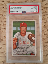 1952 Bowman Ken Silvestri PSA 8
