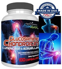 Joint Support Turmeric Glucosamine Anti Inflammatory Mobility organic MSM 100