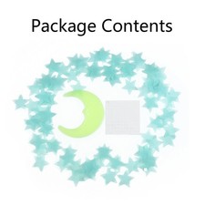 Stelle E Luna Nel Buio Adesivi In Plastica Con Stelle Per Bambini 8cm*3cm