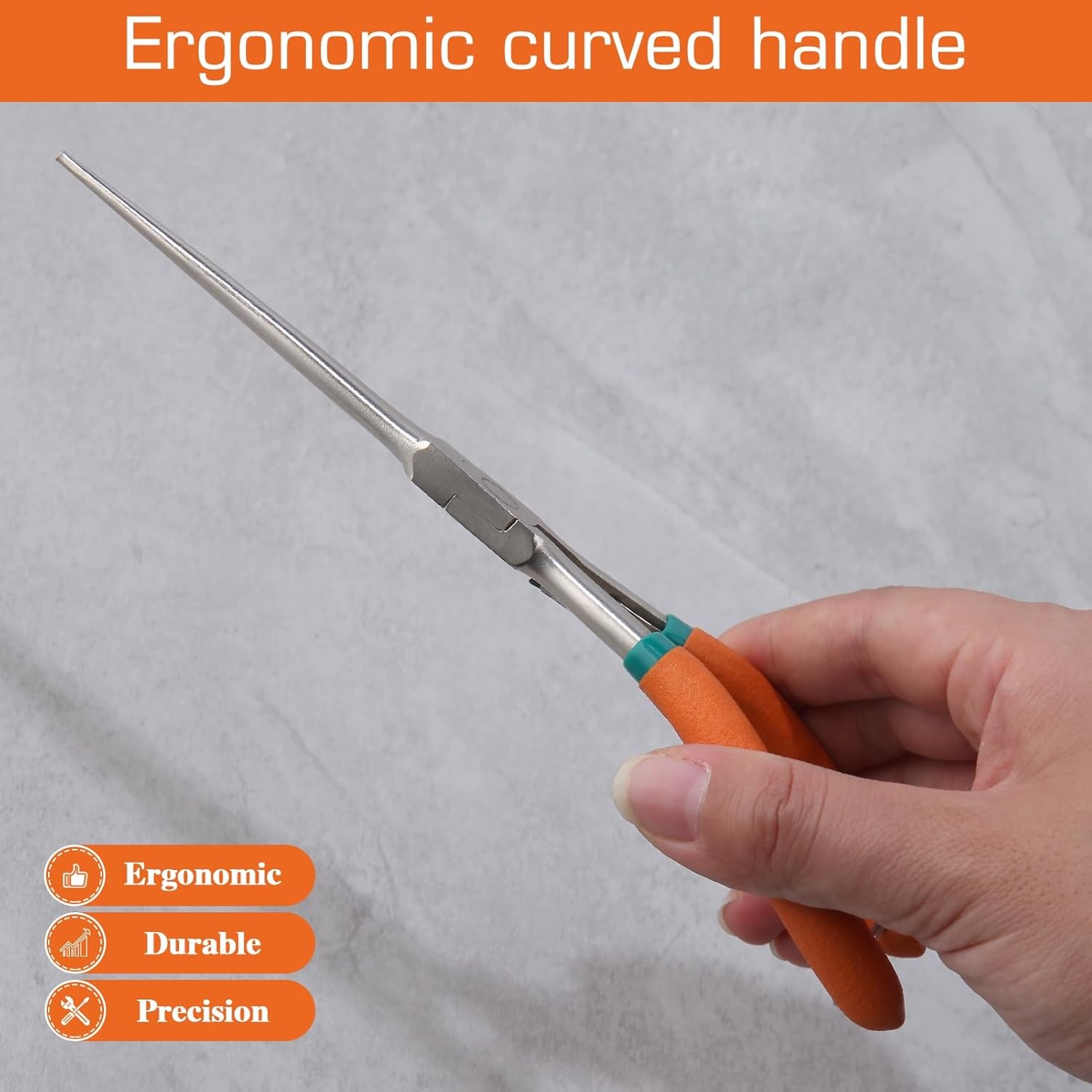 Long Reach Needle Nose Pliers 7" Thin Extra Long Needle Nose Pliers Needle nose