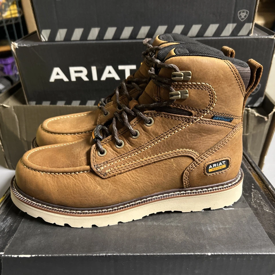 Ariat Mujer Barras de Refuerzo Cuña Moc Puntera H2O 8.5 Puntera Suave Impermeable Peligro Eléctrico Foto 4 de 4