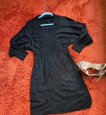 Connected Apparel – Gray Sweater Dress – Size M – Made in China