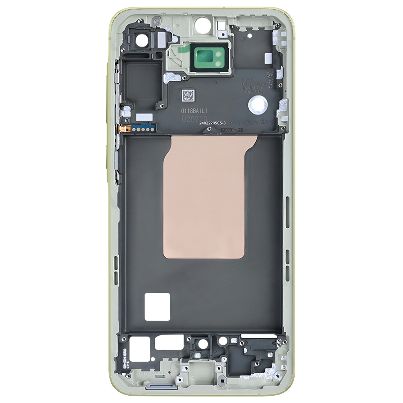 Châssis Rigide Galaxy A55 Vert Pâle : Protection Structurelle et Ajustement Parfait Clappio - 2