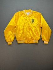 Vintage Hartwell Golden Gloves Boxing Satin Jacket USA Made Mens L 42-44 Yellow