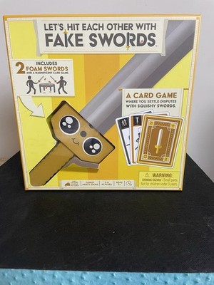 Let's Hit Each Other With Fake Swords Card Game Party Sealed Exploding Kittens